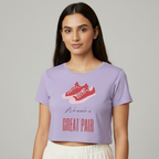 Women’s Crop Top Great Pair Print