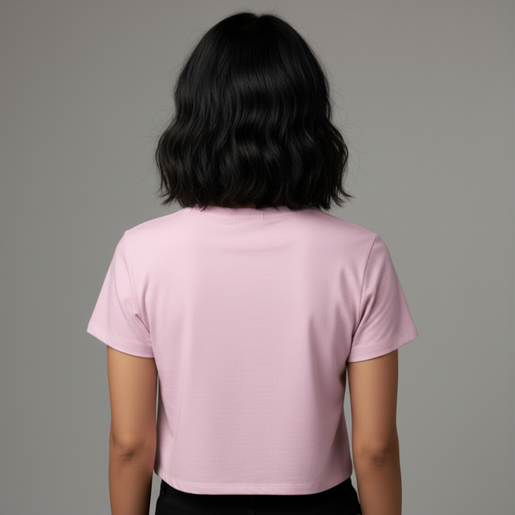 Women’s Crop Top Dog Valentine Print