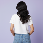 Women’s Crop Top Sorry Heart Full Print
