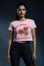 Women’s Crop Top Just Here Print