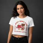 Women’s Crop Top Just Here Print