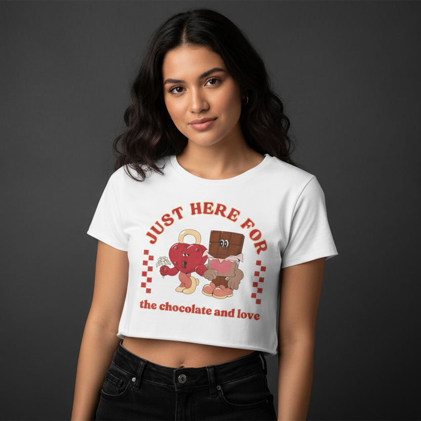 Women’s Crop Top Just Here Print