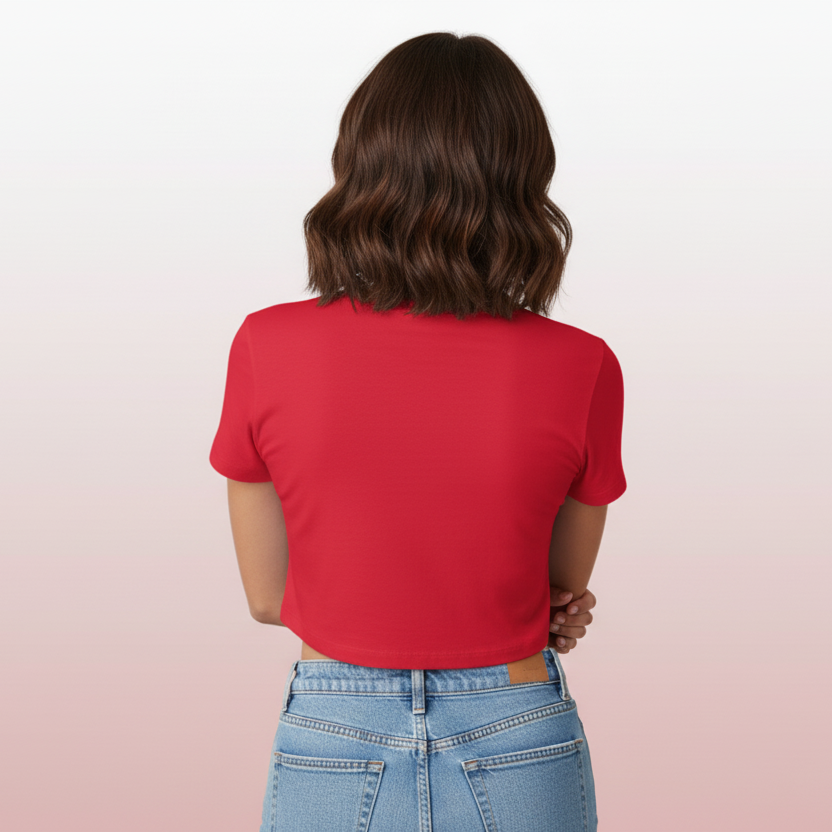 Women’s Crop Top Self Love Print