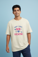 Men’s Oversized T-Shirt Mom Valentine Print