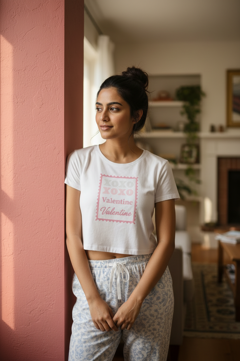 Women’s Crop Top XO Print