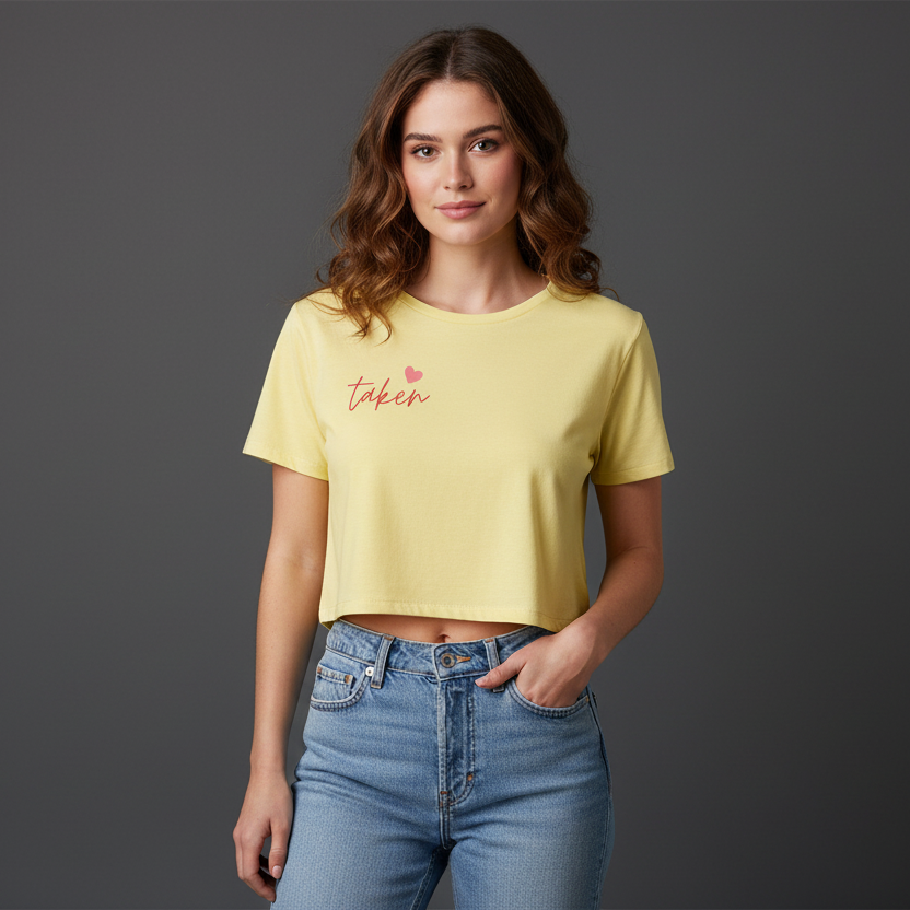 Women’s Crop Top Taken Print