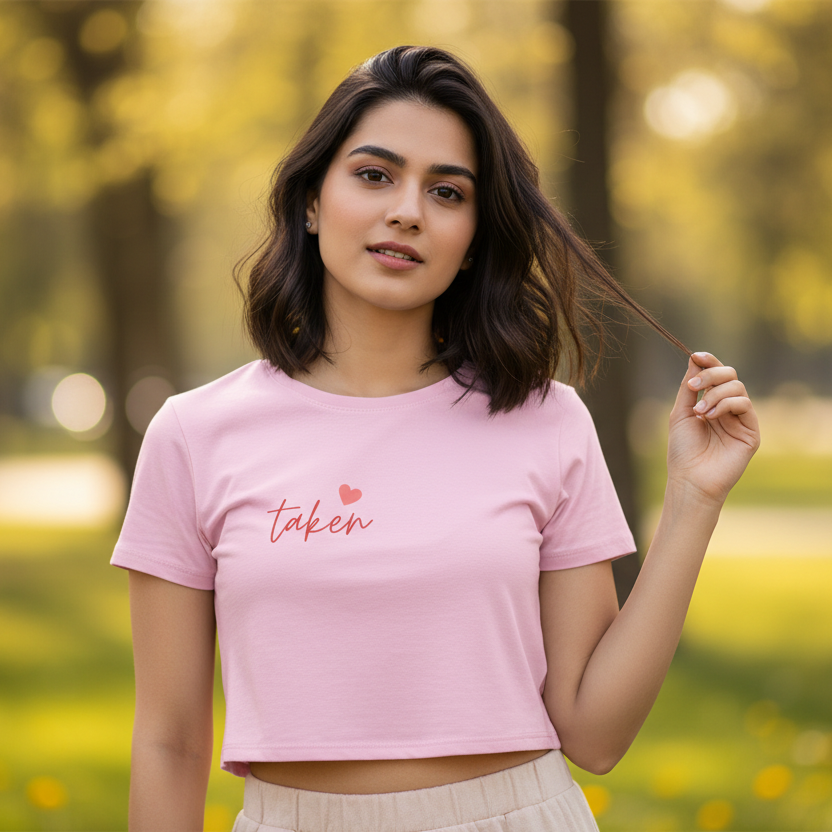 Women’s Crop Top Taken Print