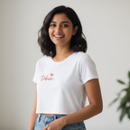 Women’s Crop Top Taken Print