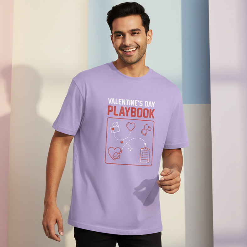 Men’s Oversized T-Shirt Playbook Print