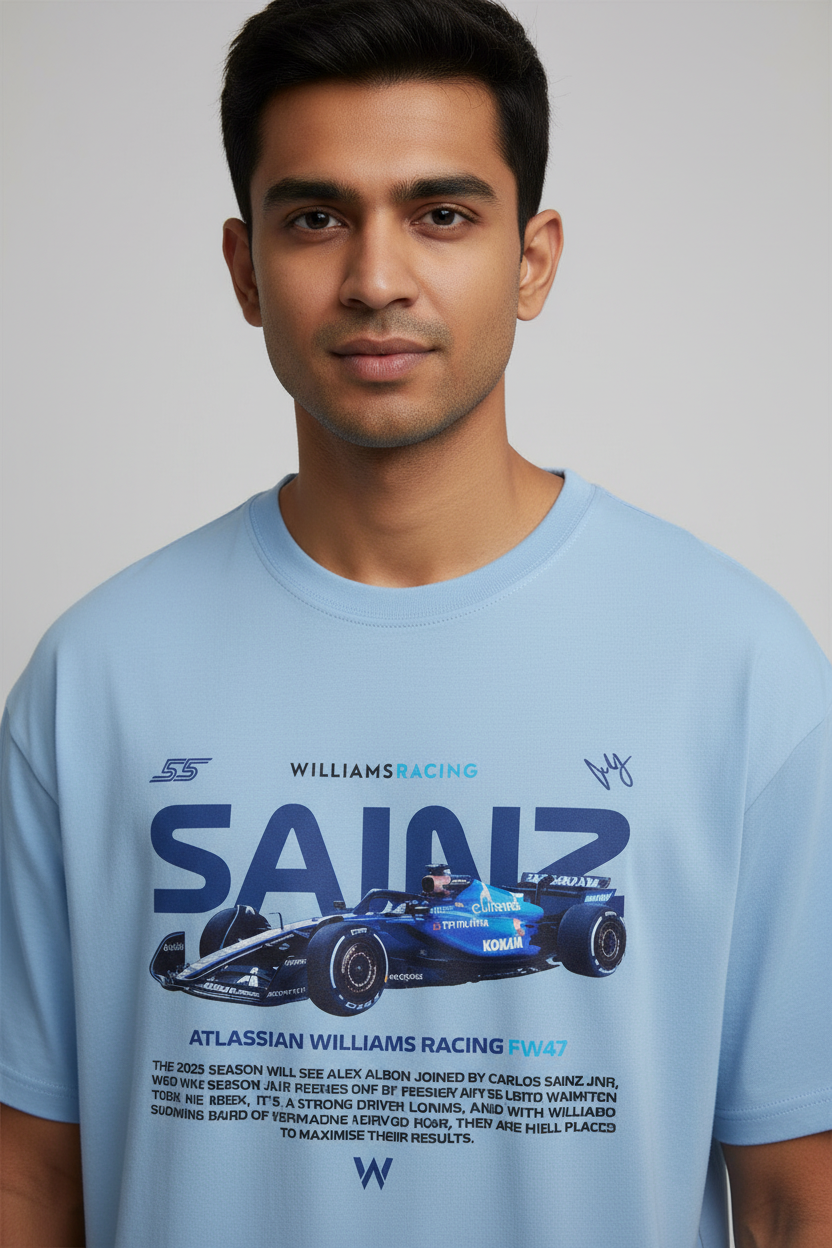 Men's Oversized T-Shirt Car Print