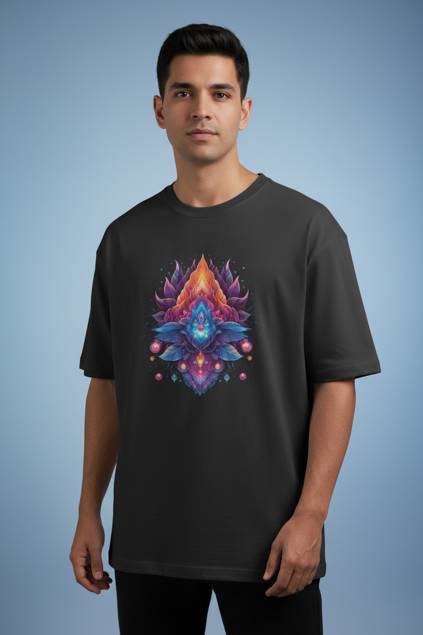 Men's Oversized T-Shirt Chakra print