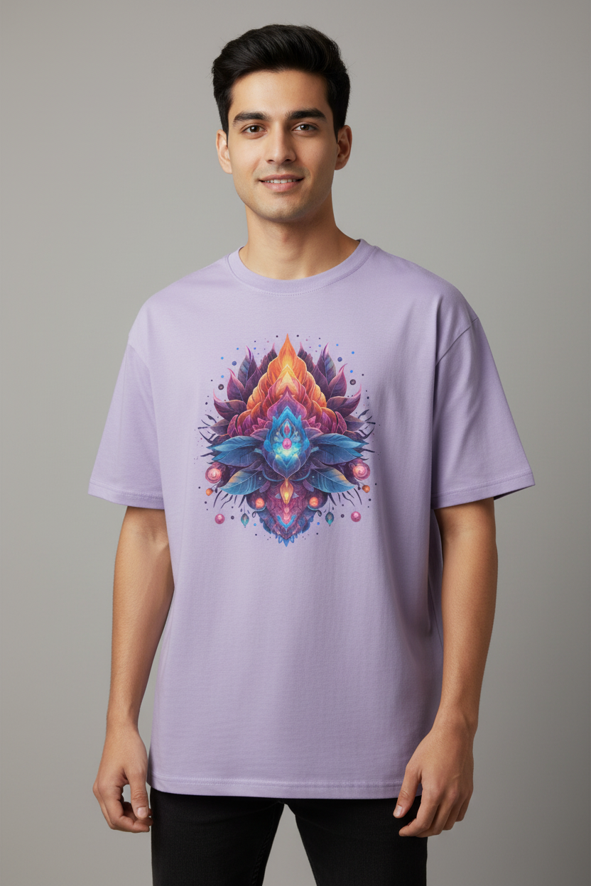 Men's Oversized T-Shirt Chakra print