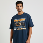 Men's Oversized T-shirt Car Print