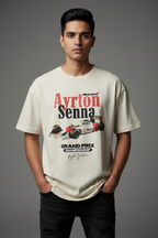 Men's Oversized T-shirt Grand Prix Senna Print