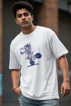 Men's Oversized T-shirt Astronaut Print