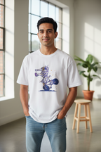 Men's Oversized T-shirt Astronaut Print