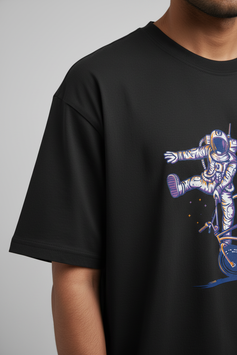 Men's Oversized T-shirt Astronaut Print
