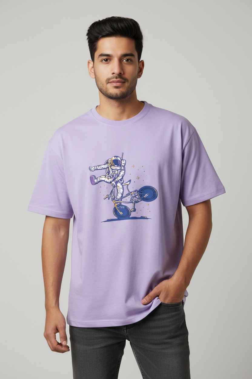 Men's Oversized T-shirt Astronaut Print