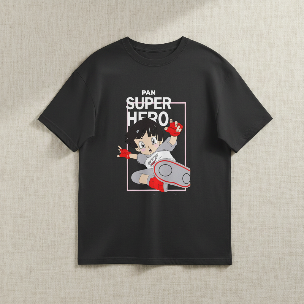 Men's Oversized T-Shirt Super Hero Print