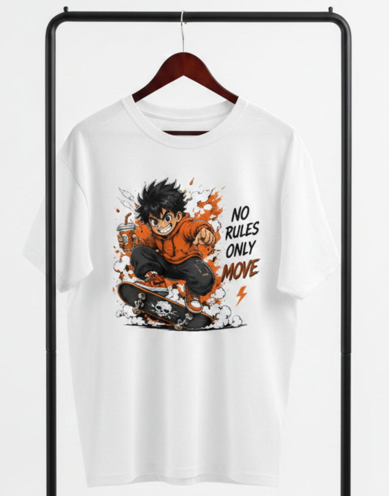 Men's Oversized T-Shirt No Rules Print