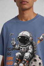 Men's Oversized T-Shirt Astronaut Dream Print