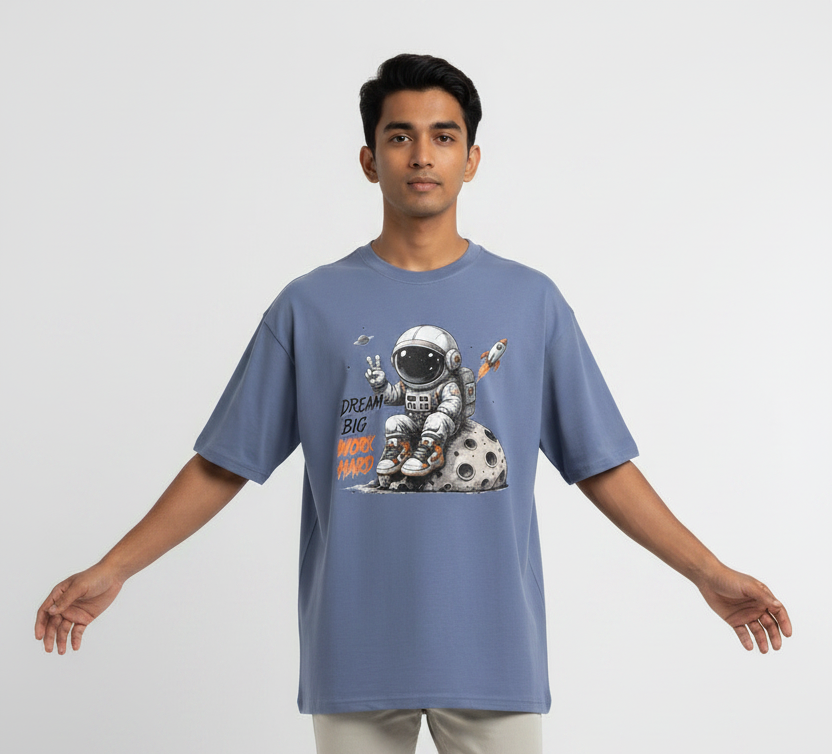 Men's Oversized T-Shirt Astronaut Dream Print