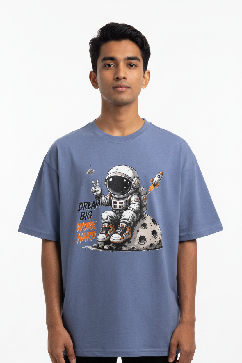 Men's Oversized T-Shirt Astronaut Dream Print