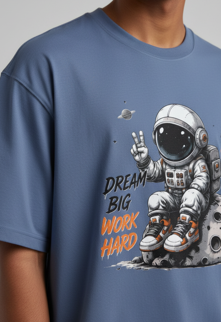 Men's Oversized T-Shirt Astronaut Dream Print