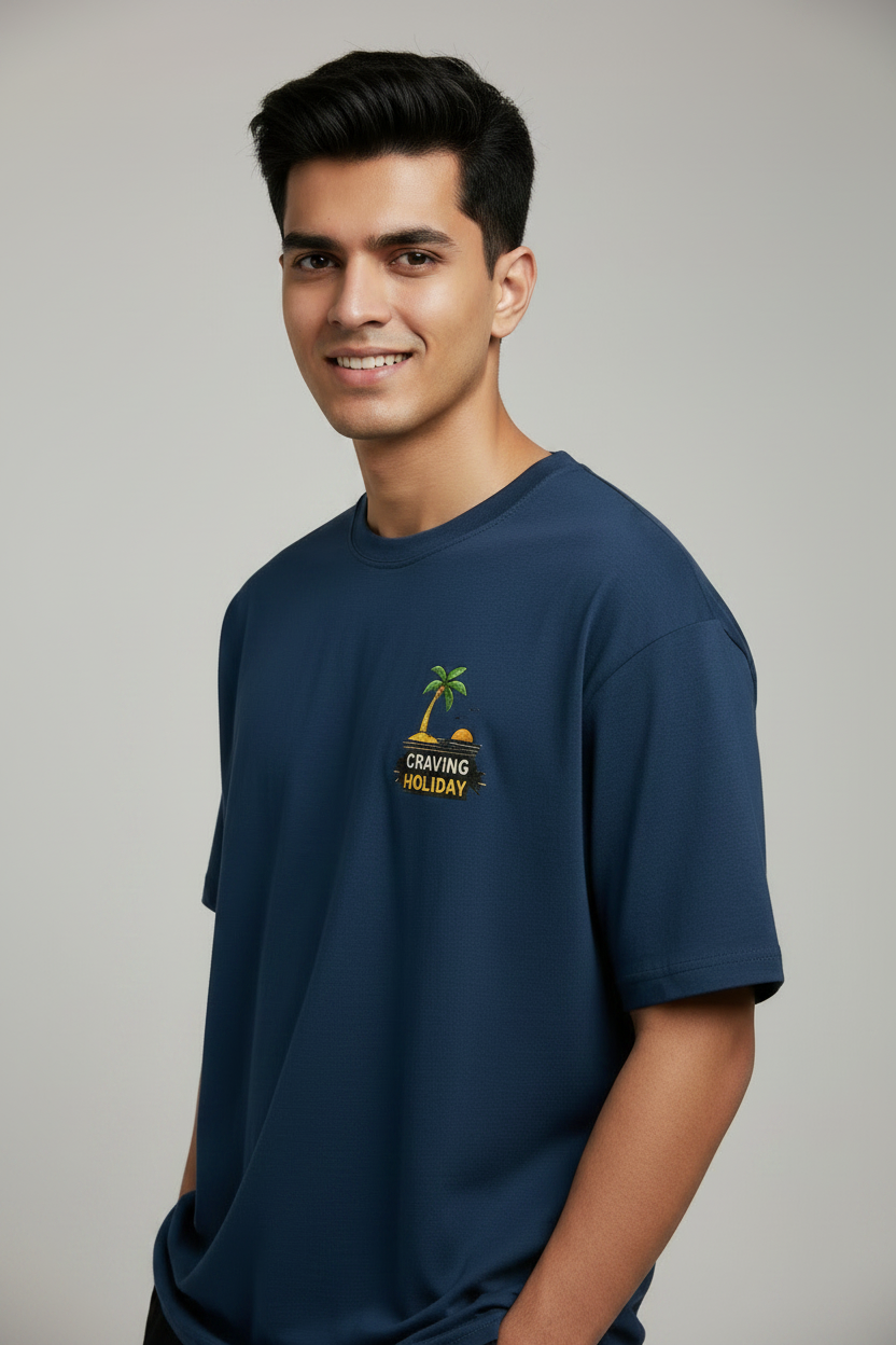 Men's Oversized T-Shirt Craving Holiday Print
