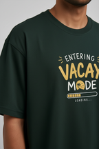 Men's Oversized T-shirt 'Vacay Mode Escaping Excel' Print