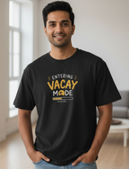 Men's Oversized T-shirt 'Vacay Mode Escaping Excel' Print