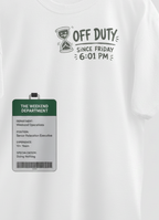 Men's Oversized T-shirt 'Weekend Department' Print