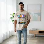 Men's Premium Oversized T-shirt 'Progress' Print