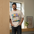 Men's Premium Oversized T-shirt 'Progress' Print
