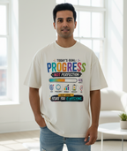 Men's Premium Oversized T-shirt 'Progress' Print