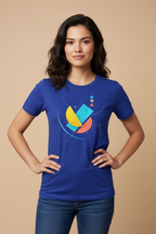 Unisex Abstract Print Regular T-Shirt
