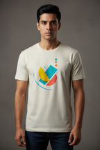 Unisex Abstract Print Regular T-Shirt