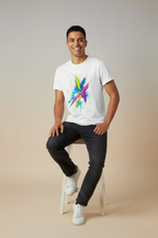 Unisex Abstract Print Regular Fit T-Shirt