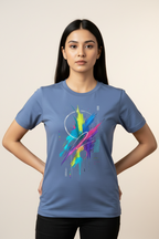 Unisex Abstract Print Regular Fit T-Shirt
