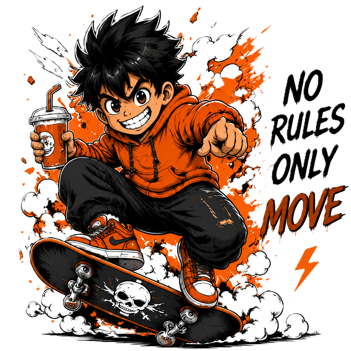 Men's Oversized T-Shirt No Rules Print