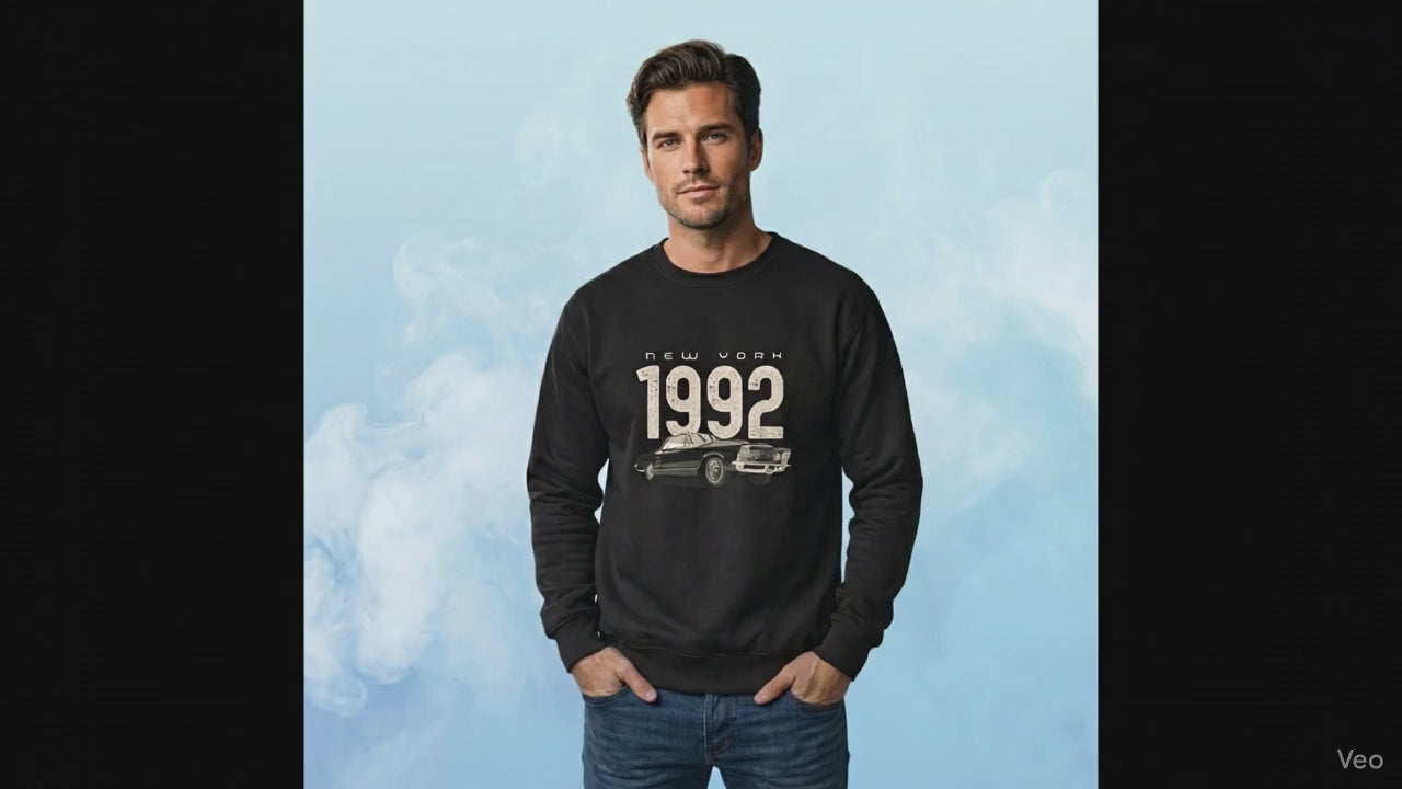 Men’s Sweatshirt Car Print