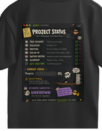 Unisex Oversized T-Shirt Project Status Low Battery Print